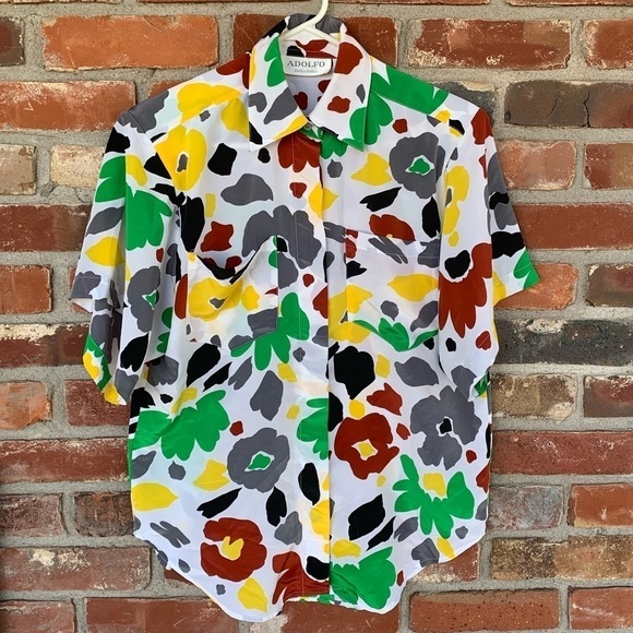 Adolfo Tops - Vintage Adolfo Collectibles Multicolor Top 5/6